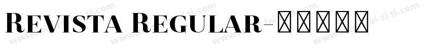 Revista Regular字体转换